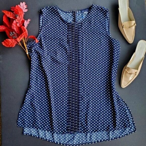 💍Tommy Hilfiger Polka Dot Blouse - Picture 1 of 8